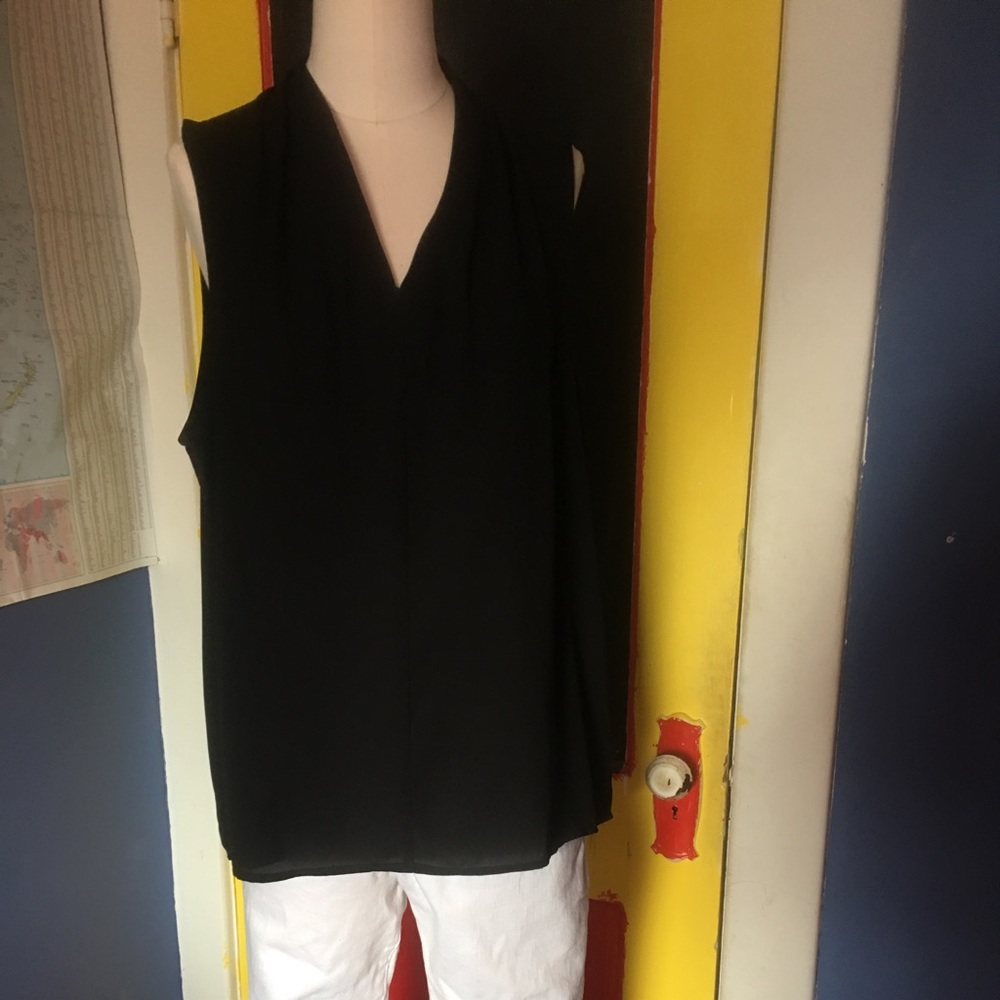 Black Sleeveless Blouse